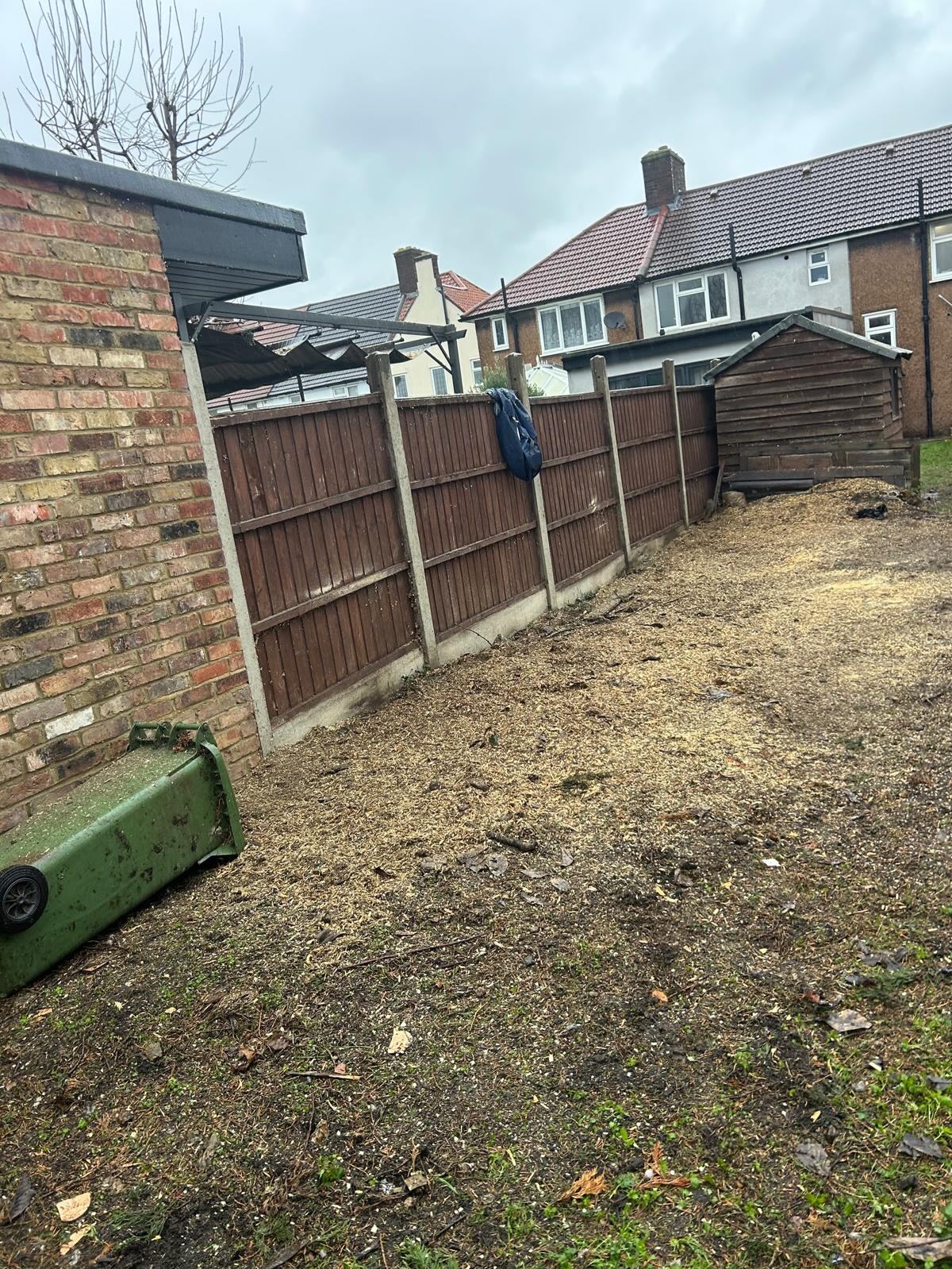 Cleared site after work